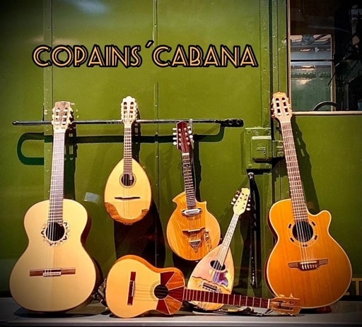 Concert du quatuor de guitares Copains'Cabana au showroom de l'Ophicléide, à Mulhouse