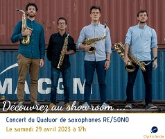 Voir  Concert du quatuor de saxophones RE-SONO